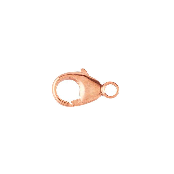 14/20 Oro Rosa Riempito 11,4 x 6,2 mm Moschettone a Goccia con Anello Chiuso