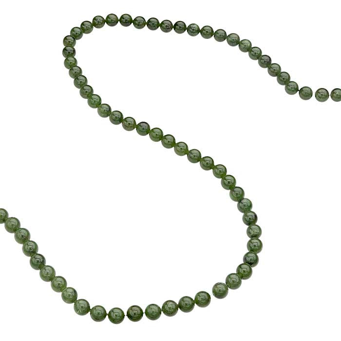 Jade 6 mm Rund Pärlsträng