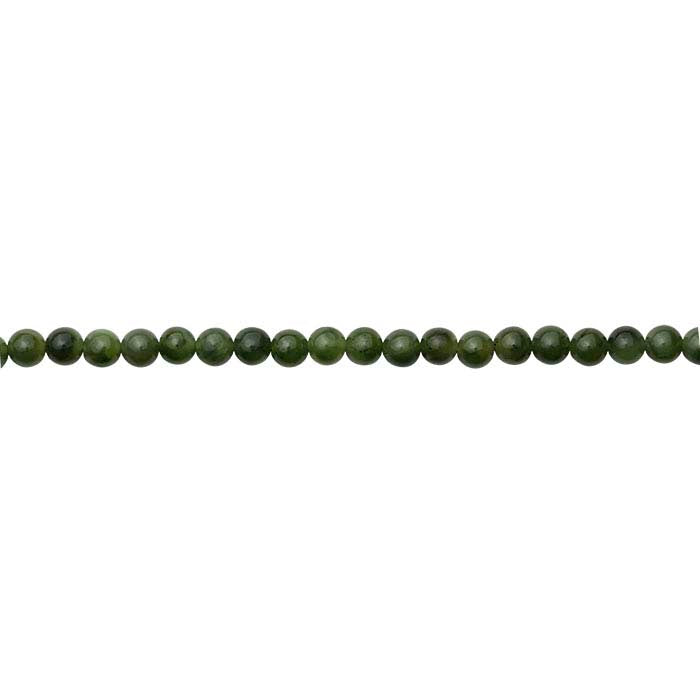 Jade 6 mm Rund Pärlsträng