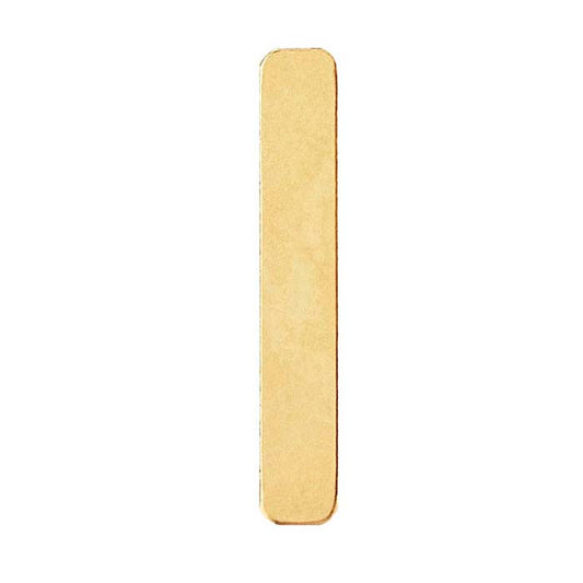 14/20 Geel Goud Gevuld 24 x 4mm Afgeronde Rechthoek Stempel, 0,81mm, Hard