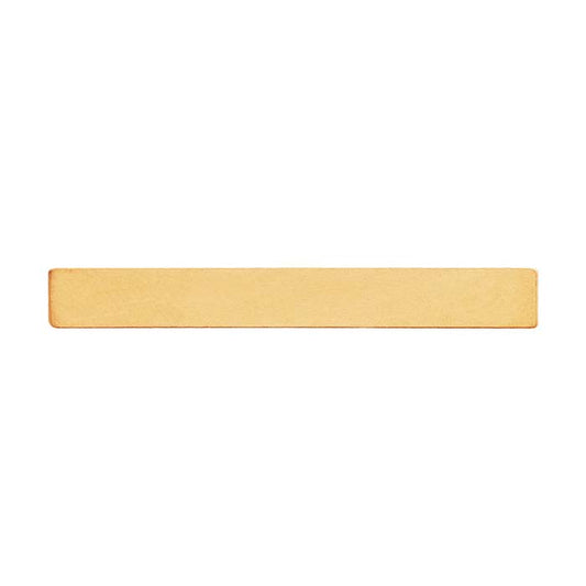 14/20 Geel Goud Gevuld 36,2 x 4,5mm Rechthoekige Stempel, 0,81mm, Hard