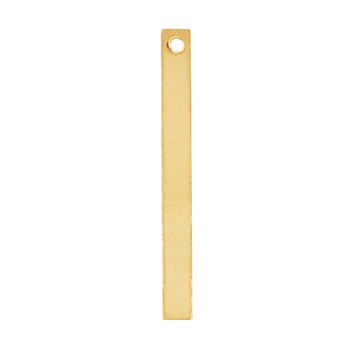 14/20 Yellow Gold-Filled Flat Rectangle Component, 0.81mm