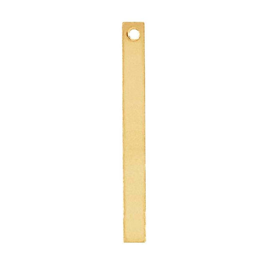 14/20 Yellow Gold-Filled Flat Rectangle Component, 0.81mm
