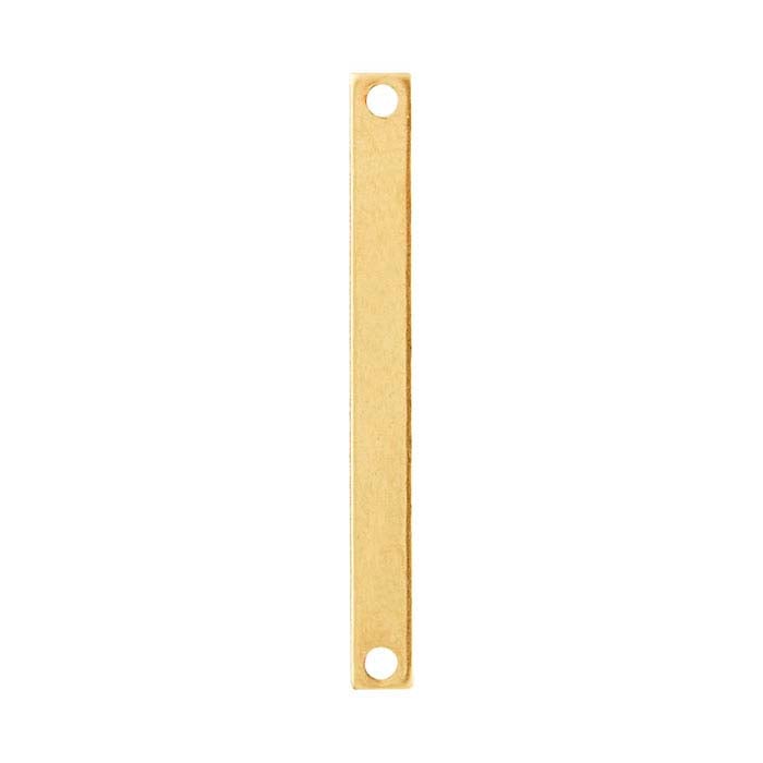 14/20 Yellow Gold-Filled Flat Rectangle Link Component, 0.81mm
