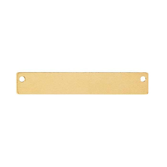14/20 Yellow Gold-Filled Flat Rectangle Festoon Component, 0.81mm