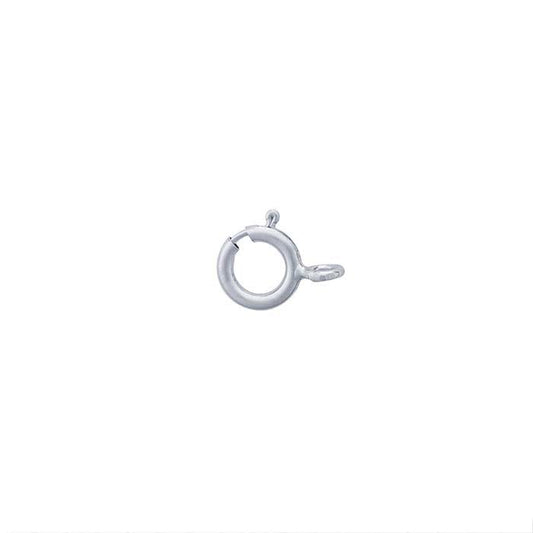Chiusura a molla leggera in oro bianco 14K 6,7 x 4,5 mm