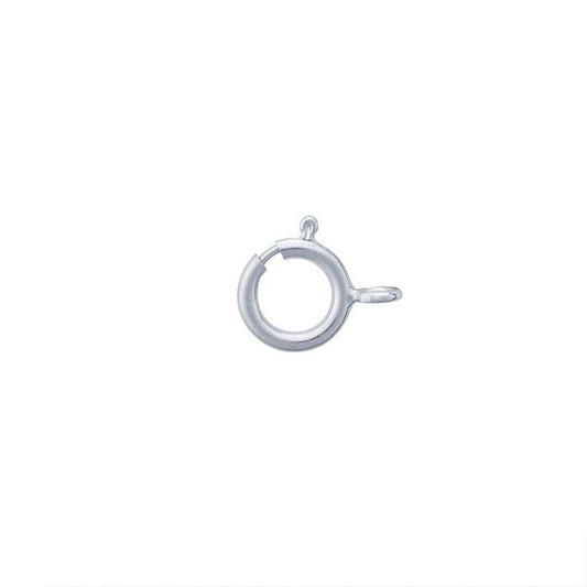 Chiusura a molla leggera in oro bianco 14K da 6mm