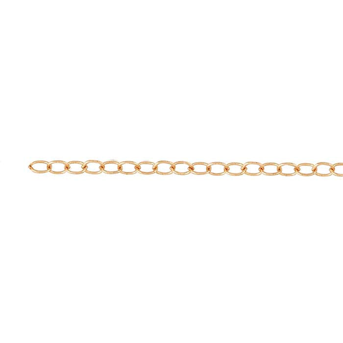 Bronze Oval Cable Chain, 6.1 m. Spool