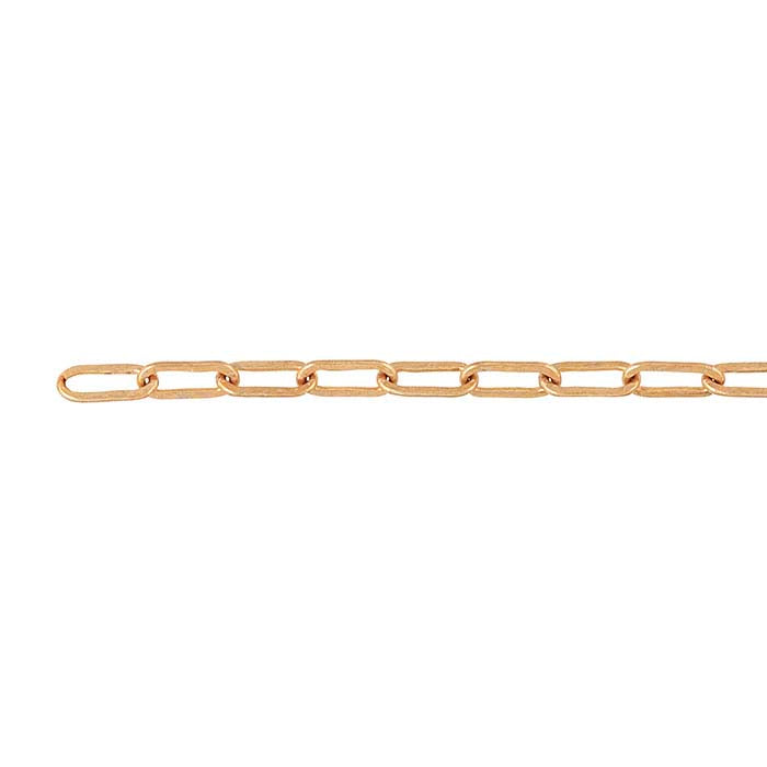 Brons 2,5 mm dragen kabelkedja, 6,1 m. Spole