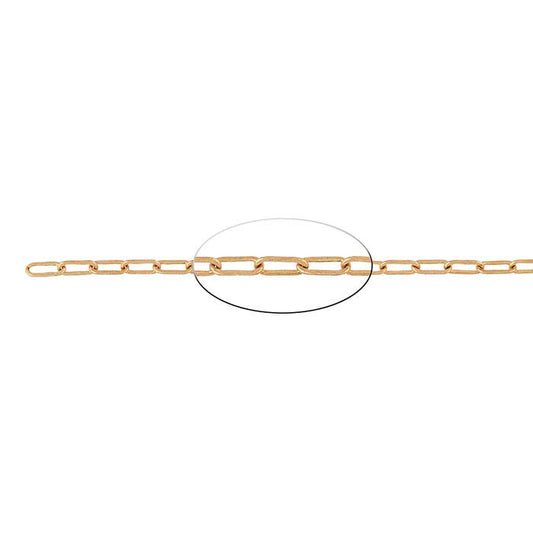 Catena a cavo trafilato in bronzo 2,5 mm, bobina da 6,1 m