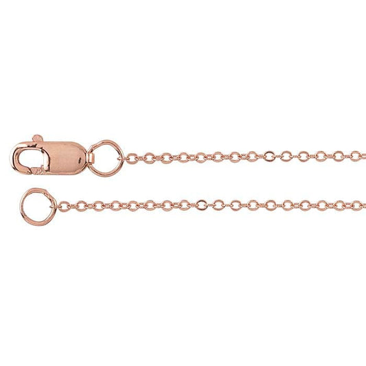 14/20 Rose Gold-Filled Flat Oval Cable Chain