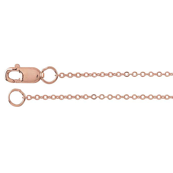 14/20 Rose Gold-Filled Flat Oval Cable Chain
