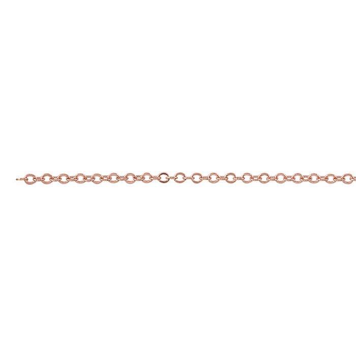 14/20 Rose Gold-Filled Flat Oval Cable Chain