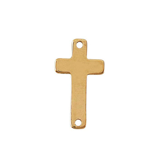 14/20 Geel Goud Gevuld Kruis Schakel Component