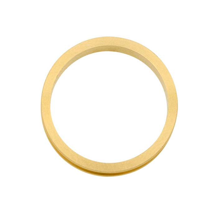 Nordt 14K Yellow Gold 4mm Channel Ring