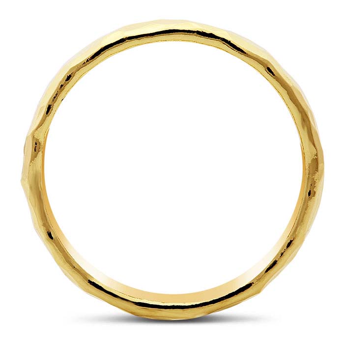 12/20 Yellow Gold-Filled Hammered Band