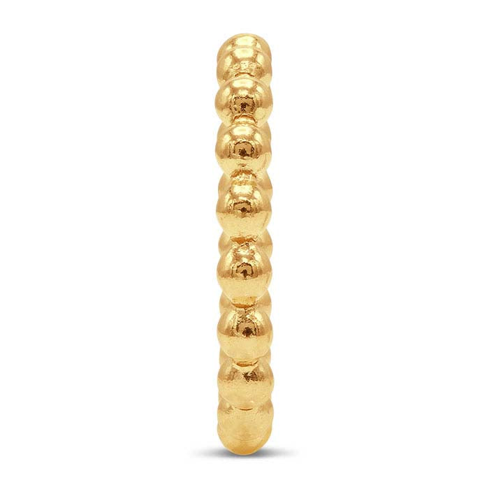 12/20 Yellow Gold-Filled 3mm Beaded Ring