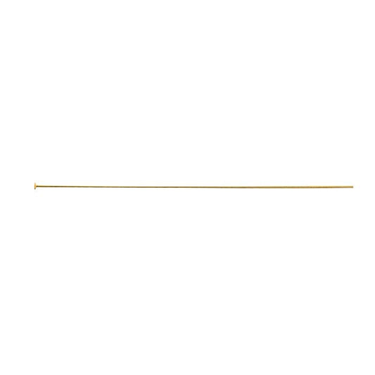 14/20 Yellow Gold-Filled Domed Head Pin, 0.40mm, 1/2-Hard