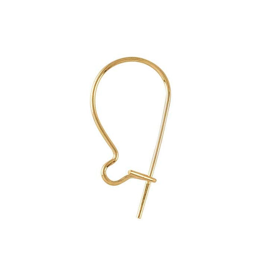 14/20 Yellow Gold-Filled Kidney Ear Wire