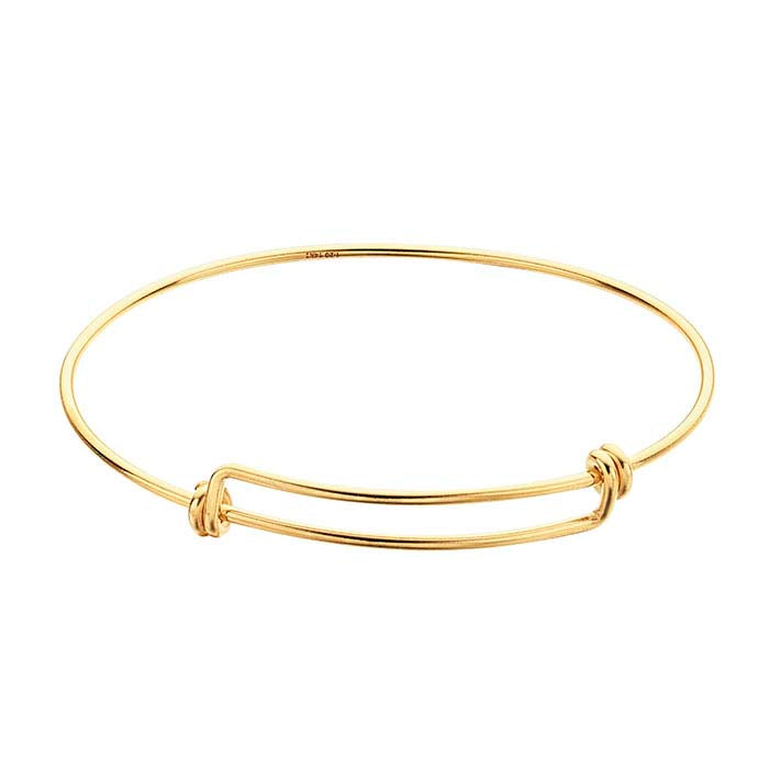 14/20 Yellow Gold-Filled Expandable Bangle Bracelet
