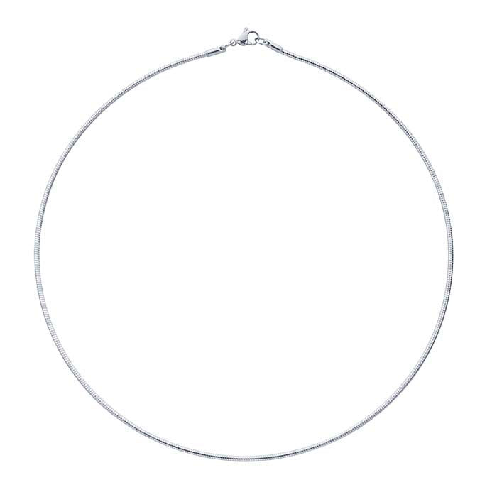 Stainless Steel Round Omega Neck Chain