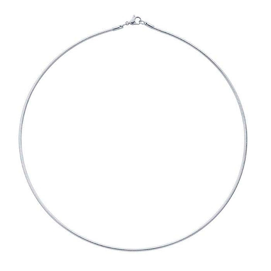 Stainless Steel Round Omega Neck Chain