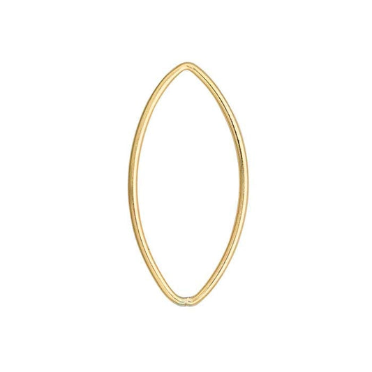 14/20 Yellow Gold-Filled Open Marquise Component