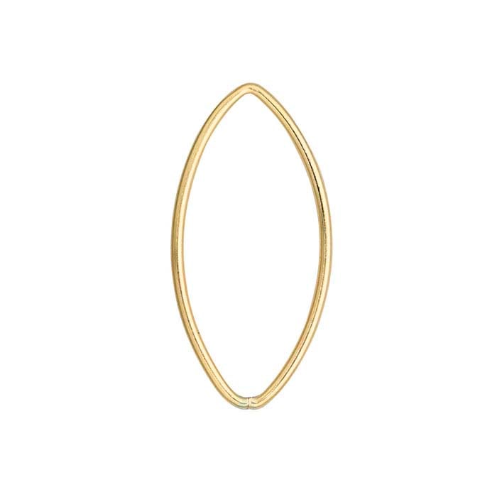 14/20 Yellow Gold-Filled Open Marquise Component