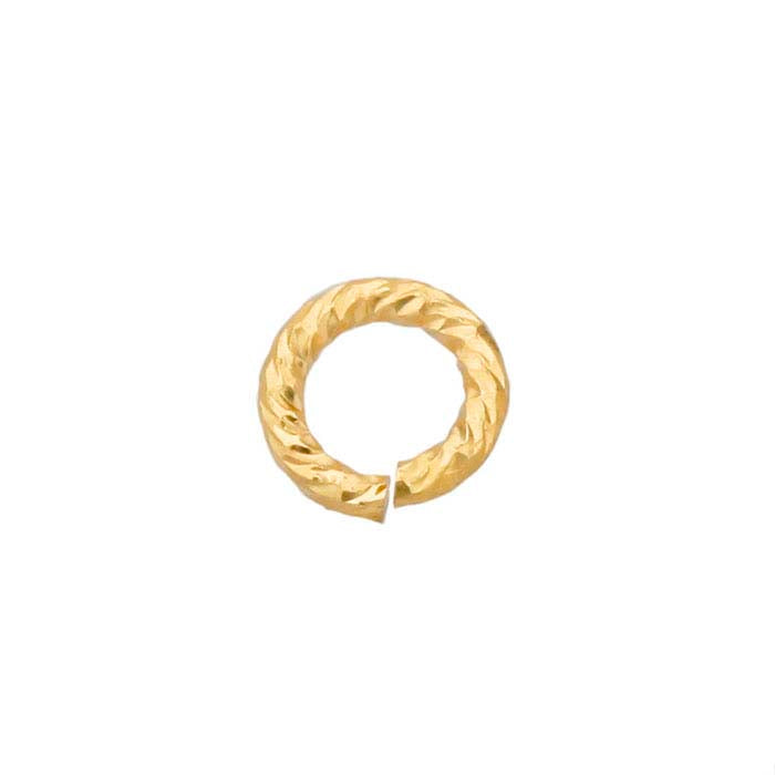 Anello di giunzione rotondo "Sparkle" 2,5 mm in oro giallo 14/20 placcato