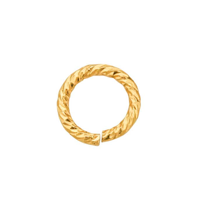 Anello di giunzione rotondo "Sparkle" 3,5 mm in oro giallo 14/20 gold-filled