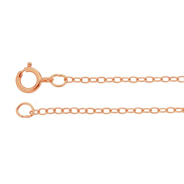 14/20 Rose Gold-Filled Oval Cable Chain
