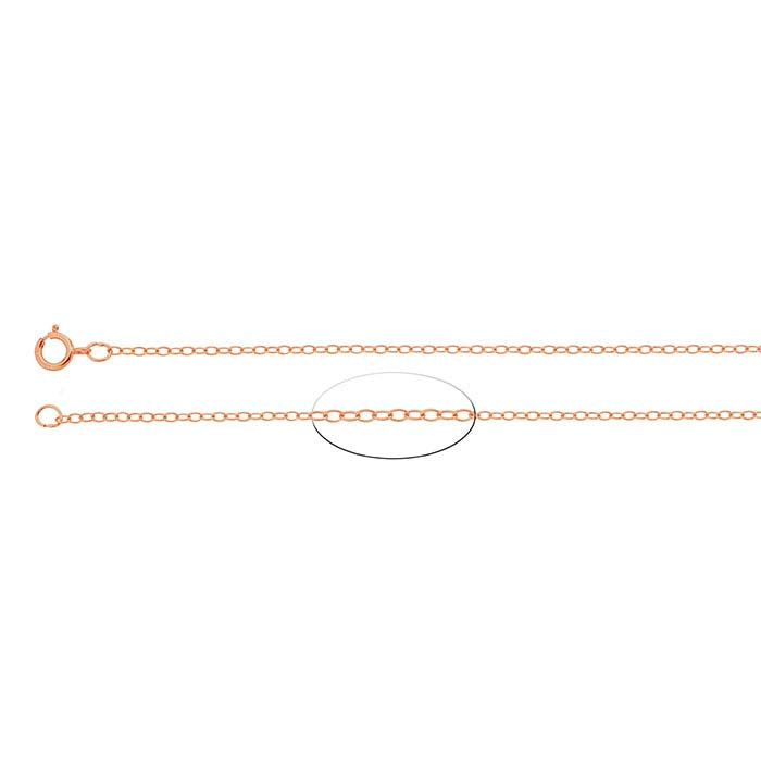 14/20 Rose Gold-Filled Oval Cable Chain