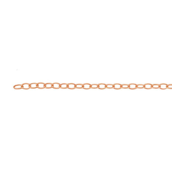14/20 Rose Gold-Filled Oval Cable Chain