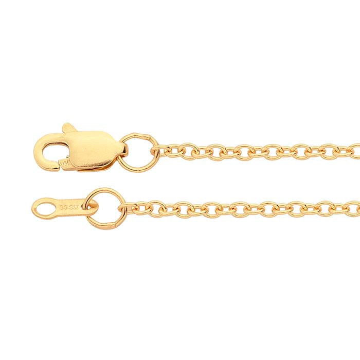 14K Yellow Gold Oval Cable Chain