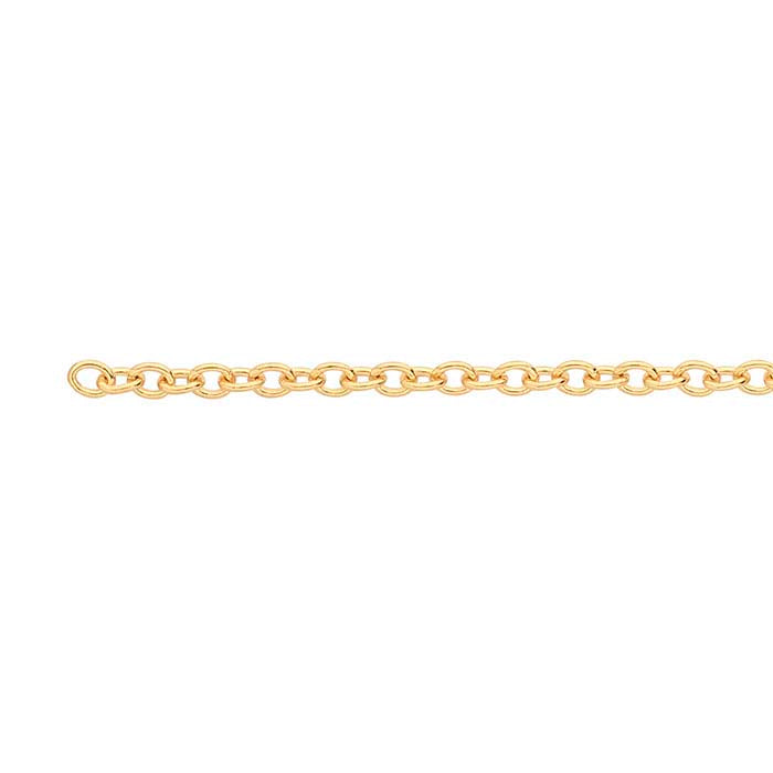 14K Yellow Gold Oval Cable Chain