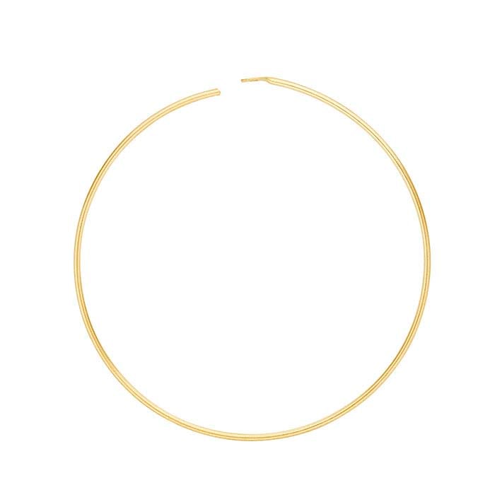 14/20 Yellow Gold-Filled Beading Hoop Earring
