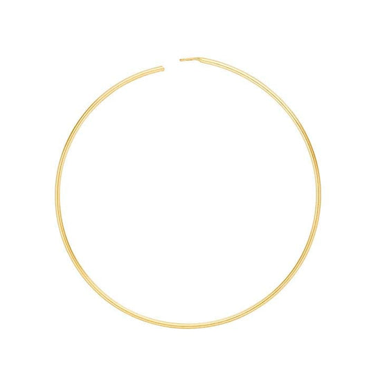 14/20 Yellow Gold-Filled Beading Hoop Earring