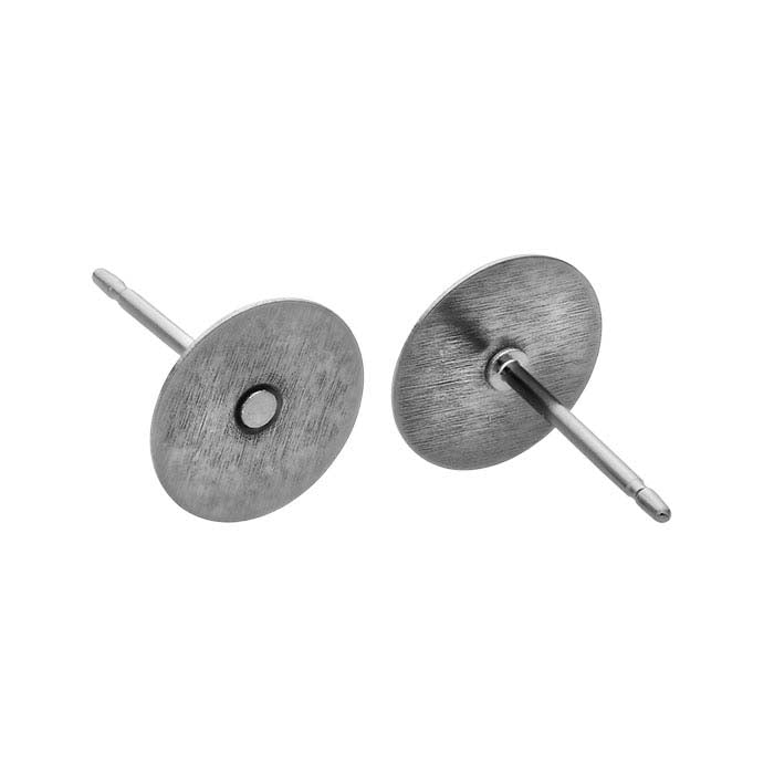 Surgical Stainless Steel 0.74mm x 9.52mm Ear Post with 8mm Pad