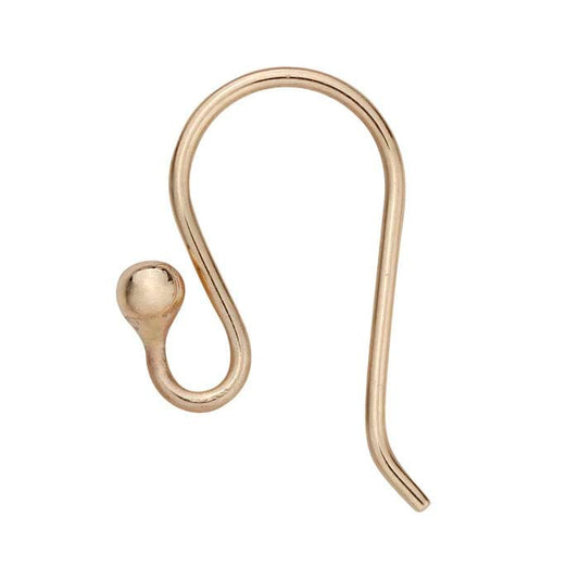 Filo per Orecchio in Bronzo con Anello e Estremità a Pallina