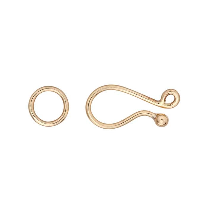 Bronze Ball-End Hook & Eye Clasp