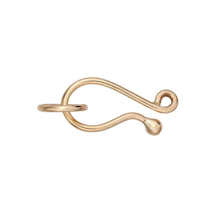 Bronze Ball-End Hook & Eye Clasp