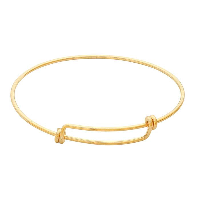 14/20 Yellow Gold-Filled Expandable Bangle Bracelet