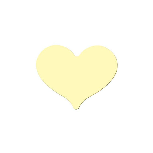 14/20 Yellow Gold-Filled Heart Stamping