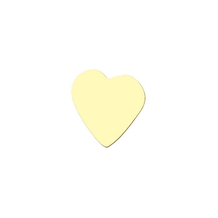 14/20 Yellow Gold-Filled Heart Component for Floating Glass Lockets