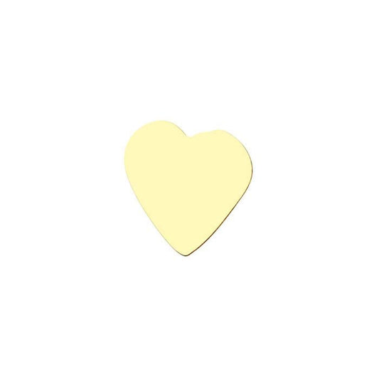 14/20 Yellow Gold-Filled Heart Component for Floating Glass Lockets