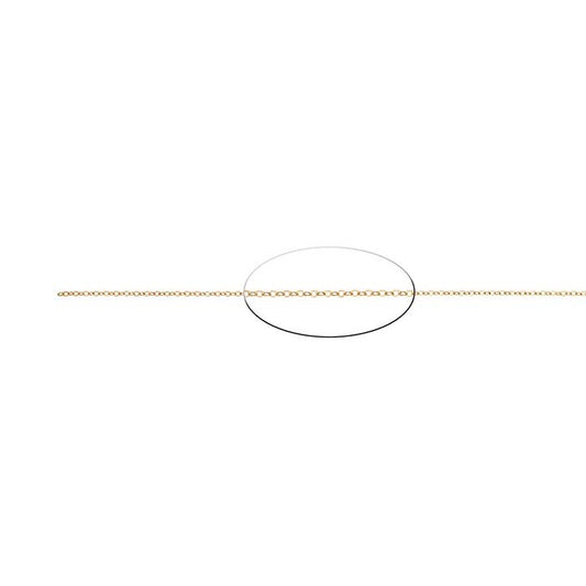 14/20 Yellow Gold-Filled Lightweight Flat Oval Cable Chain