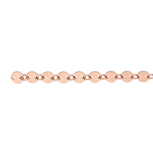 14/20 Rose Gold-Filled 4.1mm Flat Circle Link Chain
