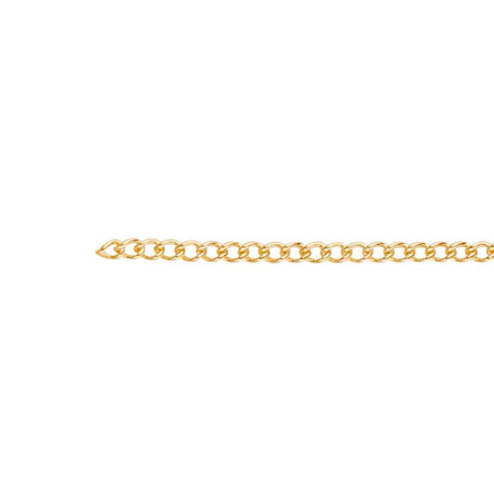 14K Yellow Gold Curb Chain