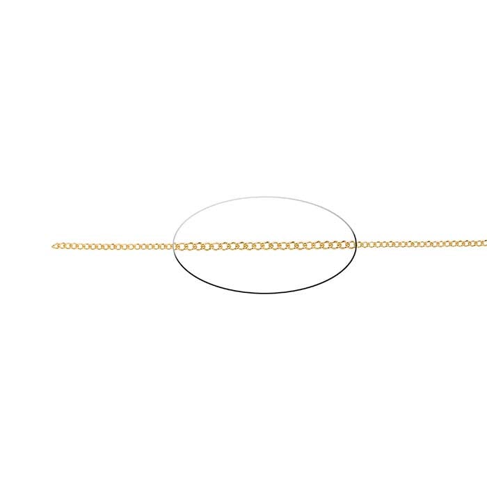 14K Yellow Gold Curb Chain