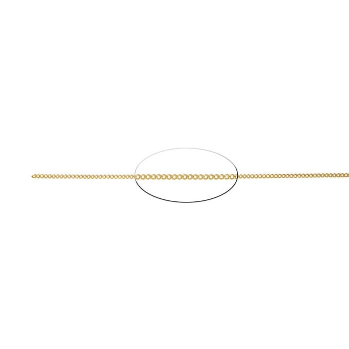 14K Yellow Gold Curb Chain